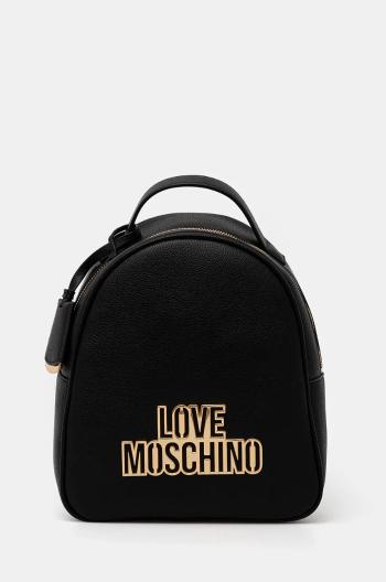 Batoh Love Moschino dámský, černá barva, malý, s aplikací, JC4338PP0L