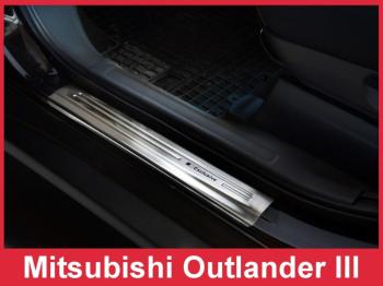 Prahové lišty Mitsubishi Outlander 2012-2022 (matné)