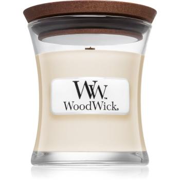 Woodwick White Tea & Jasmine vonná svíčka s dřevěným knotem 85 g