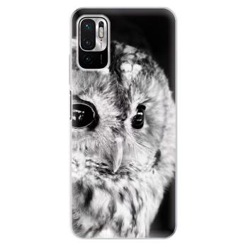 Odolné silikonové pouzdro iSaprio - BW Owl - Xiaomi Redmi Note 10 5G