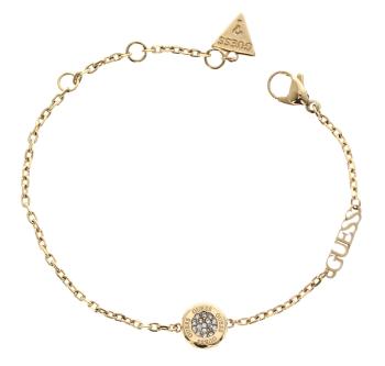 Guess Stylový pozlacený náramek se zirkony Stylish Guess JUBB04594JWYG 21 cm