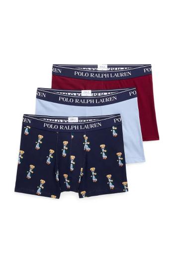 Boxerky Polo Ralph Lauren 3-pack pánské, šedá barva, 714830299