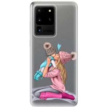 iSaprio Kissing Mom - Blond and Boy pro Samsung Galaxy S20 Ultra (kmbloboy-TPU2_S20U)