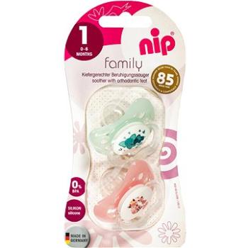 Nip Family silikonové šidítko Elephant/Fox, 2ks (BABYls75nad)