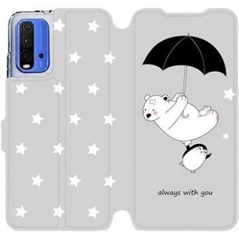 Flipové pouzdro na mobil Xiaomi Redmi 9T - MH08P Méďa a tučňák - always with you (5903516624089)