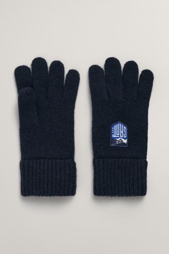 RUKAVICE GANT ALPINE BADGE KNIT GLOVES EVENING BLUE