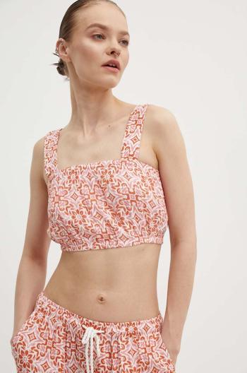 Top Roxy VILLA WOVEN dámský, oranžová barva, ERJWT03623