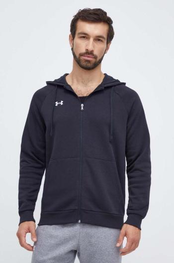 Mikina Under Armour pánská, černá barva, s kapucí, hladká, 1379767