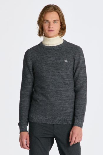 SVETR GANT 2TONE LINKS-LINKS C-NECK DK CHARCOAL MELANGE