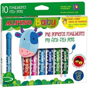 Popisovače ALPINO BABY s kulatým hrotem 10 barev (ikonka_KX6055)