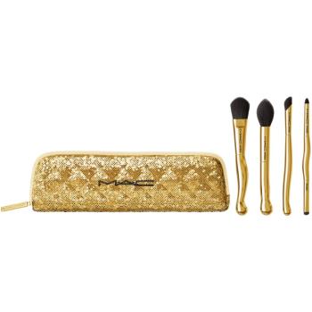 MAC Cosmetics Holiday Golden Touch Mini Brush Kit dárková sada se štětcem