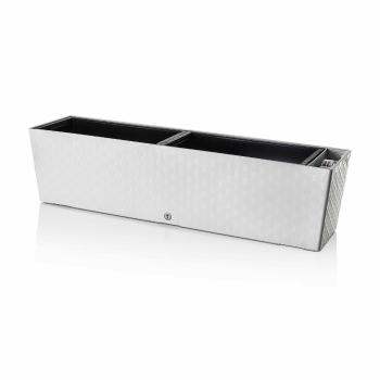 Jardinieră autoirigare Flower Lover Supremealbă, 75 cm, alb, 75 cm