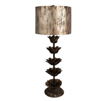 Kovová vintage stolní lampa Ginette II - Ø 30*81 cm 5LMC0038