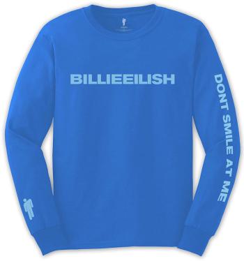 Billie Eilish Tričko Smile Unisex Mid Blue L