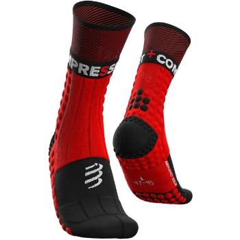 Compressport PRO RACING SOCKS WINTER TRAIL Zimní běžecké ponožky, červená, velikost