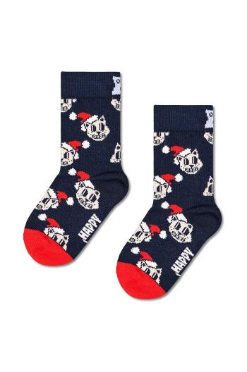 Dětské ponožky Happy Socks Kids Holiday Cat Sock tmavomodrá barva, P001690