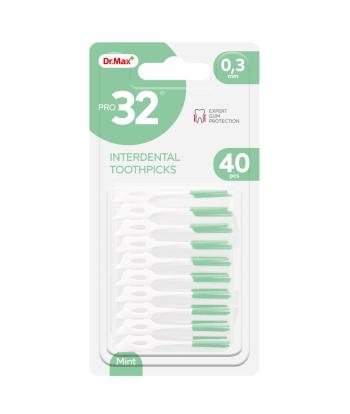 Dr. Max PRO32 Interdental Toothpicks 0,3 mm mezizubní párátko 40 ks