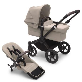 BUGABOO Donkey 5 Mineral Mono Kočárek kompletní Black/Desert Taupe-Desert Taupe