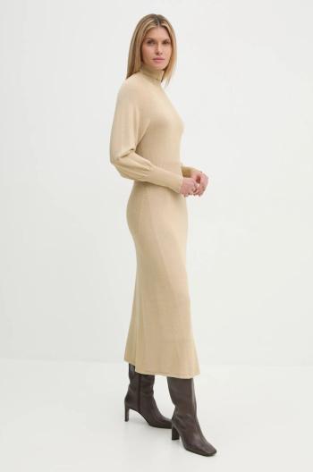Šaty Bruuns Bazaar béžová barva, maxi, BBW4281
