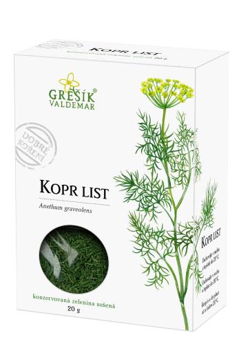 Valdemar Grešík Grešík Kopr list 20g