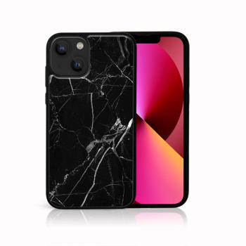 MY ART Silikónový kryt Apple iPhone 13 BLACK MARBLE (142)