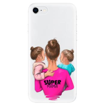 Odolné silikonové pouzdro iSaprio - Super Mama - Two Girls - iPhone SE 2020