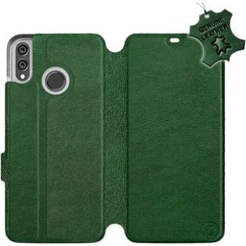 Flip pouzdro na mobil Honor 8X - Zelené - kožené -   Green Leather (5903226525805)