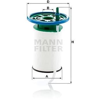 MANN-FILTER PU7015 pro vozy CITROËN;PEUGEOT (PU7015)