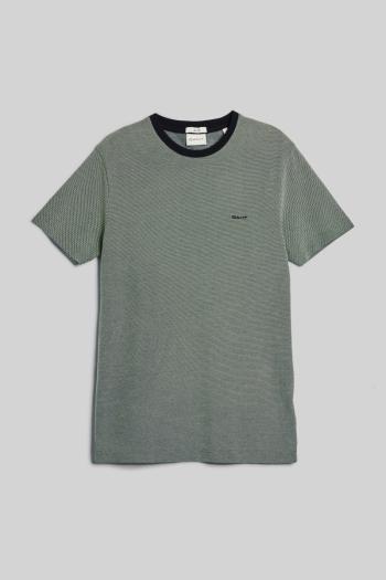 TRIČKO GANT 4-COL OXFORD SLIM SS T-SHIRT PINE GREEN