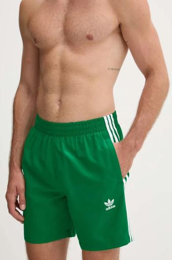 Plavkové šortky adidas Originals zelená barva, IY1552