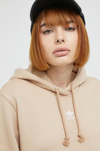 Mikina adidas Originals dámská, béžová barva, hladká, HJ7859-MAGBEI