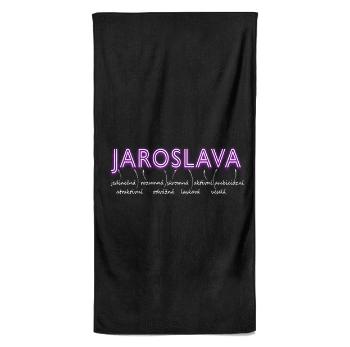 Osuška Ženská jména – NEON (Jméno: Jaroslava, Velikost osušky: 70x140cm)