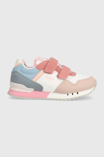 Dětské sneakers boty Pepe Jeans LONDON URBAN GK fialová barva