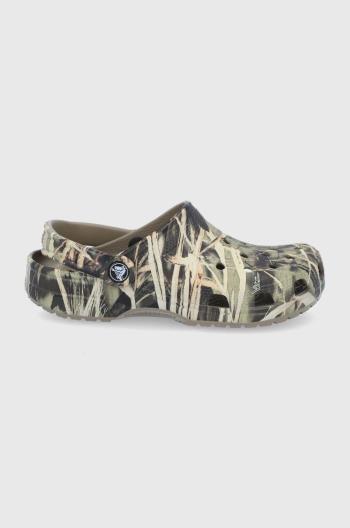 Pantofle Crocs Classic Realtree zelená barva, 12132 Khaki