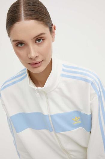 Mikina adidas Originals dámská, béžová barva, s aplikací, IR7471