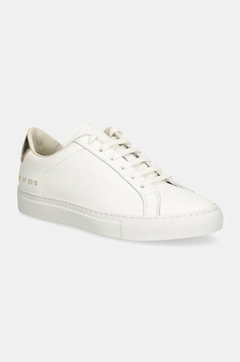 Kožené sneakers boty Common Projects Retro Classic bílá barva, 6165