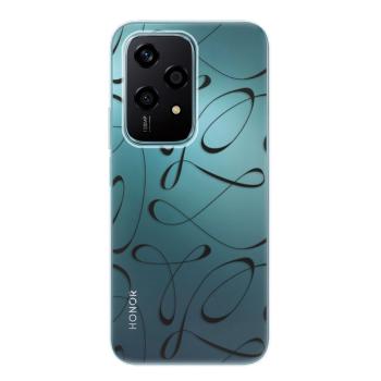 Odolné silikonové pouzdro iSaprio - Fancy - black - Honor 200 Lite