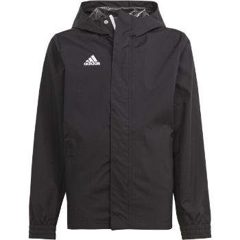 adidas ENTRADA 22 ALL WEATHER JACKET Juniorská fotbalová bunda, černá, velikost