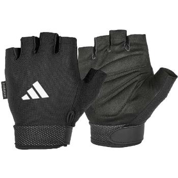 adidas ESSENTIAL ADJUSTABLE GLOVES Pánské rukavice na posilování, černá, velikost