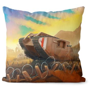 Polštář Tank Mark I (Velikost: 40 x 40 cm)