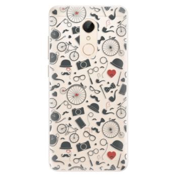 Silikonové pouzdro iSaprio - Vintage Pattern 01 - black - Xiaomi Redmi 5