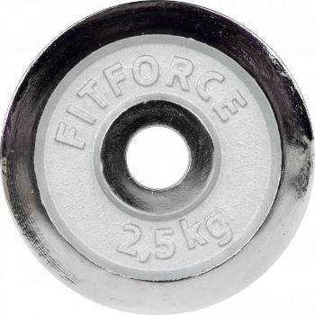 Fitforce PLC 2,5 KG x 30 MM Nakládací kotouč, stříbrná, velikost