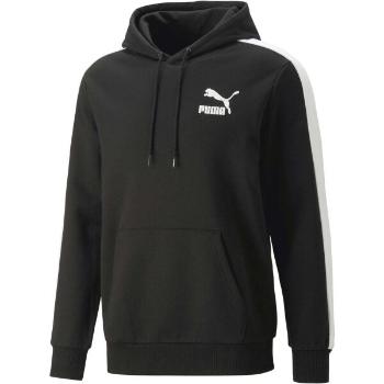 Puma T7 ICONIC HOODIE TR Pánská mikina, černá, velikost