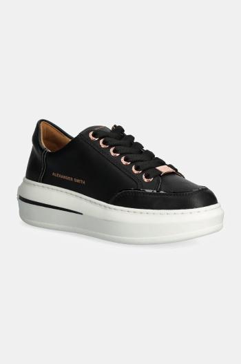 Kožené sneakers boty Alexander Smith Lancaster černá barva, ASBALSW1948BLK