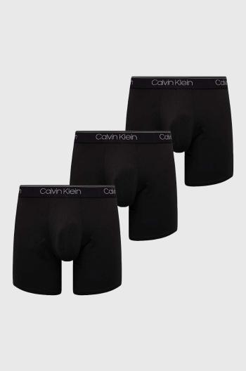 Boxerky Calvin Klein Underwear 3-pack pánské, černá barva