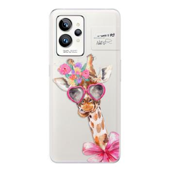 Odolné silikonové pouzdro iSaprio - Lady Giraffe - Realme GT 2 Pro