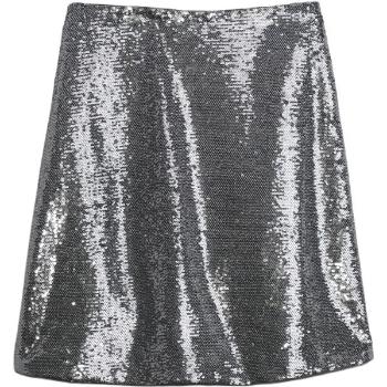 GAP SEQUIN Dámská sukně, stříbrná, velikost