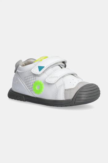 Dětské kožené sneakers boty Biomecanics bílá barva, 241128