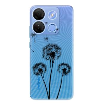 Odolné silikonové pouzdro iSaprio - Three Dandelions - black - Infinix Smart 7