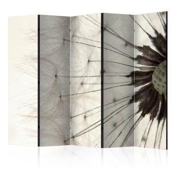 Paraván White Dandelion Dekorhome 225x172 cm (5-dílný)